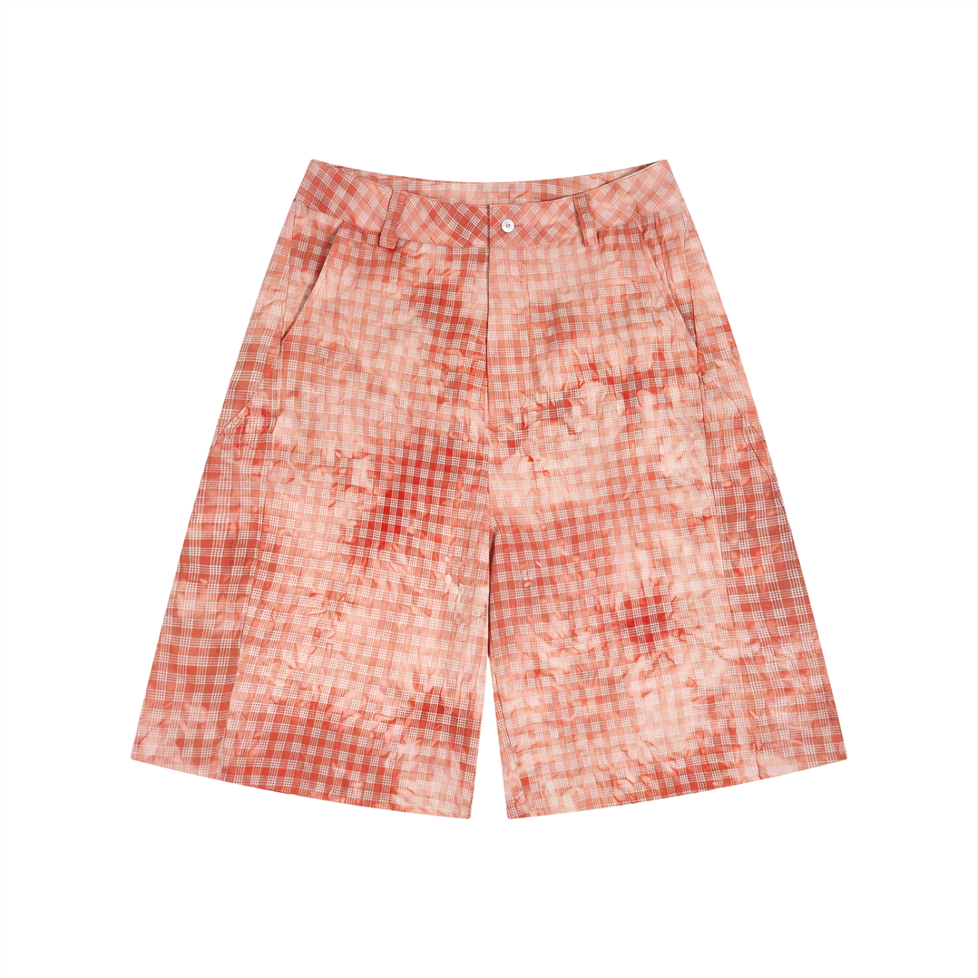 Cherry plaid shorts